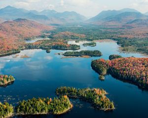 Boreas Pond Aerial view of Boreas Pond, New York.