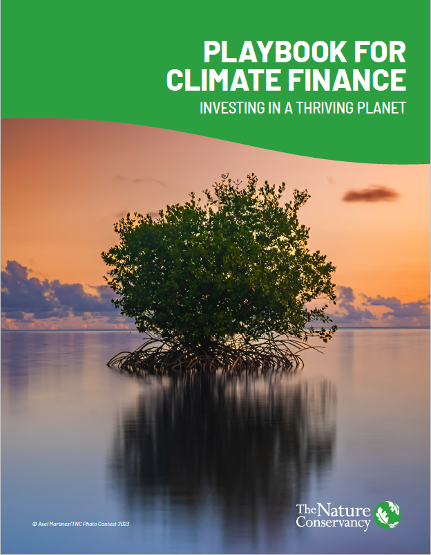 Cover of the Playbook for Climate Finance